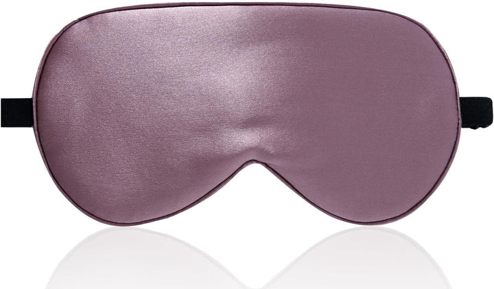 100% Natural Mulberry Silk Eye Mask for Sleeping with a Travel Pouch, Both Sides 19 Momme Organic Silk, Adjustable Sleep Eye Mask for Women, Green-Floral