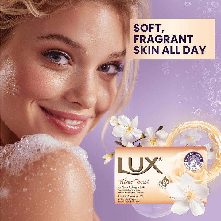 Velvet Touch Beauty Soap Bar - Indulgent Skincare for Face, Hands & Body - Enriched for Smooth, Radiant Skin - Gentle Daily Bath & Shower Soap W/Fresh Fragrance - Men & Women - 80G X 12