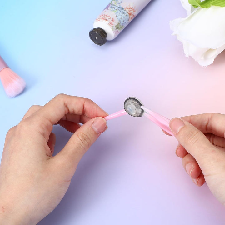 8Pcs Contact Lens Remover Tools,Contact Lenses Applicator,Portable Hard & Soft Lens Remover Suction Holder Inserter Tool with Tweezers & Storage Case for Soft Lenses(White,Pink,Blue,Orange)