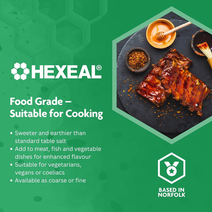 Himalayan Pink Salt 2Kg – 2Kg Bag of Coarse, Food Grade Salt – Suitable for Seasoning & Cooking – 100% Natural Salts for Soothing Baths, Beauty & Cosmetics