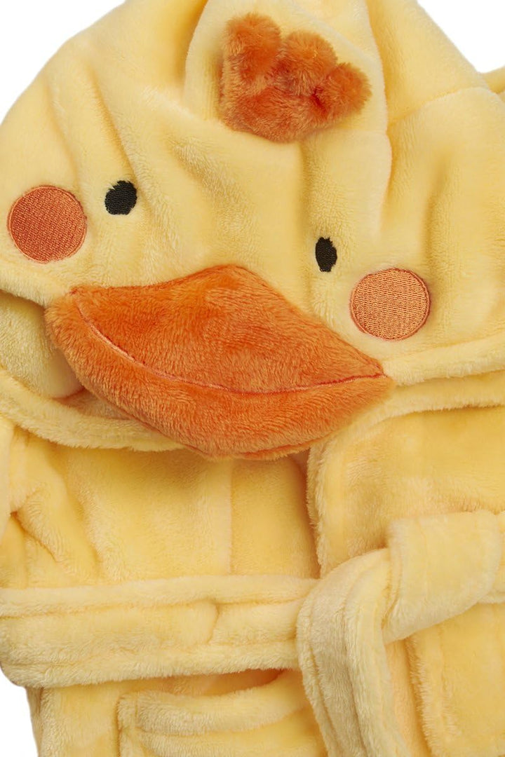 Baby Toddlers Cute Novelty Animal Hooded Fleece Dressing Gown Robe 6-24 Months