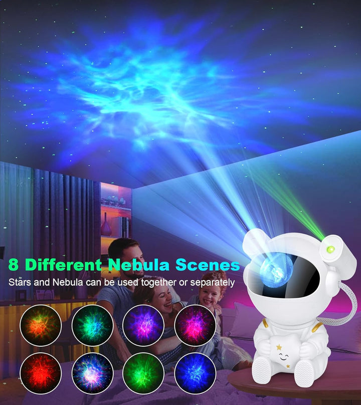Astronaut Galaxy Projector, Spaceman Light Projector with Timer, Remote Control 360°Adjustable Space Projectors, Galaxy Star Projectors Starry Night Light for Bedroom Kids Adults Room Decor
