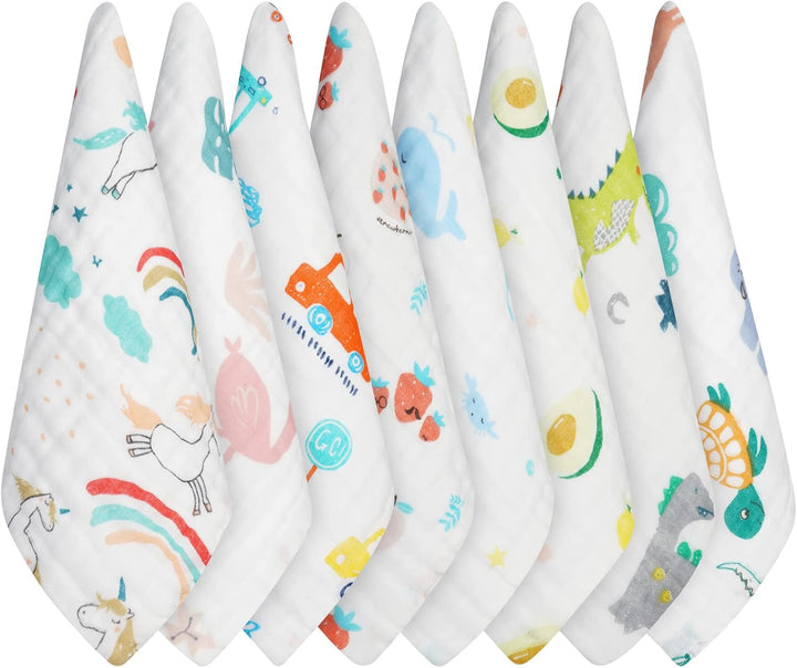 6 PCS Flannel Face Cloth, 30X30Cm Soft Face Flannels, Baby Flannels Wash Towels Quick Dry, Reusable Face Body Squares for Newborns and Infants