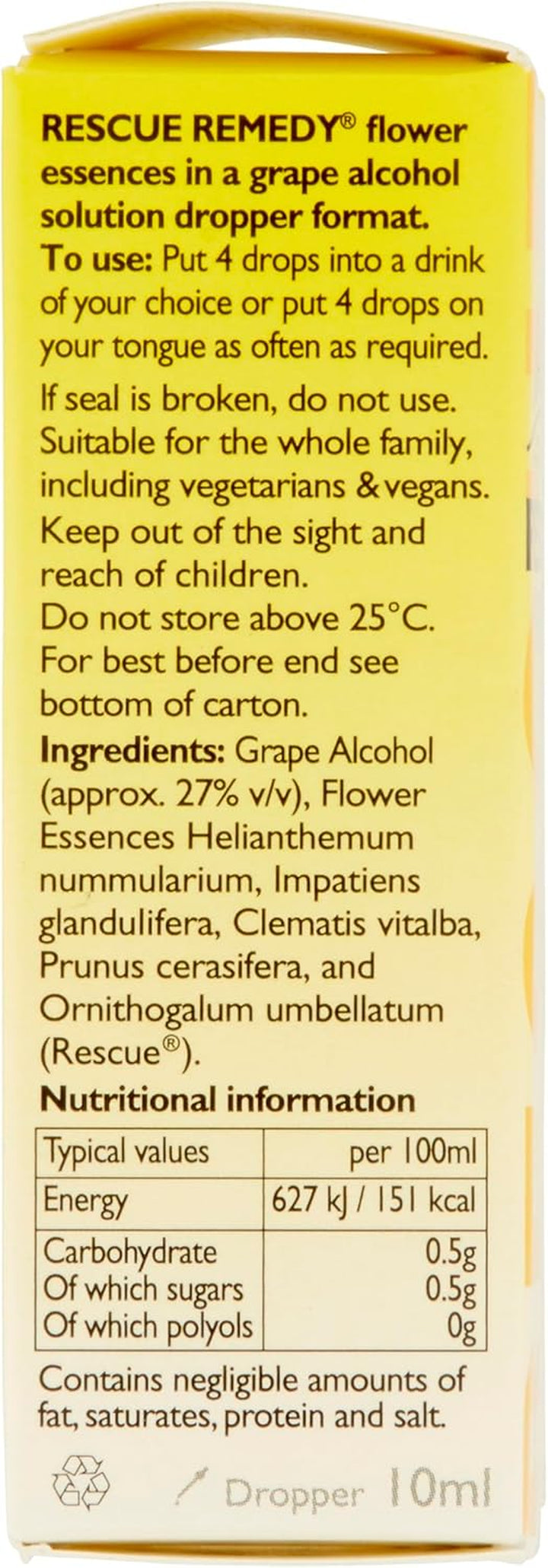 Remedy Dropper | Daily Support for Stressful Moments | Bach Original Flower Essences | Easy-To-Use 10Ml Dropper