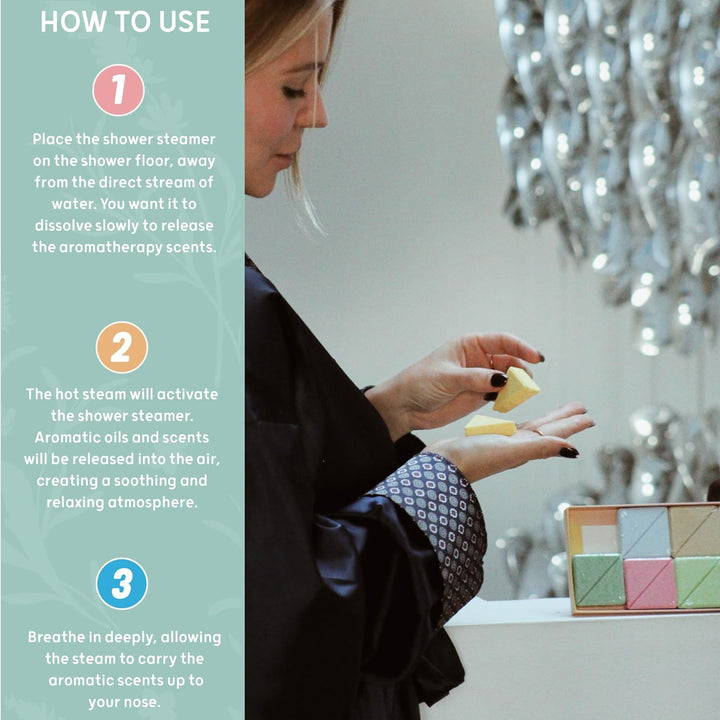 Aromatherapy Shower Steamers - Relaxing, 8 Pack - Birthday Gifts for Women - Shower Bombs with Multiple Fragrances - Self Care Relaxation, Body Restore