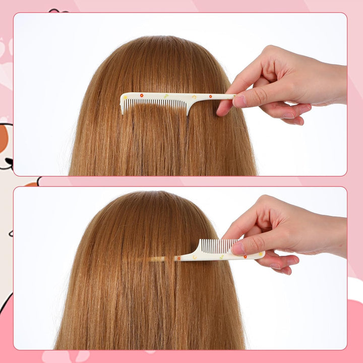 4Pcs Baby Hair Comb, Kids Hair Brush Set for Girls Boys, Cute Hair Comb Set Toddler Hair Brush, Mini Comb Rat Tail Styling for Toddler Child'S Hair(Style A)