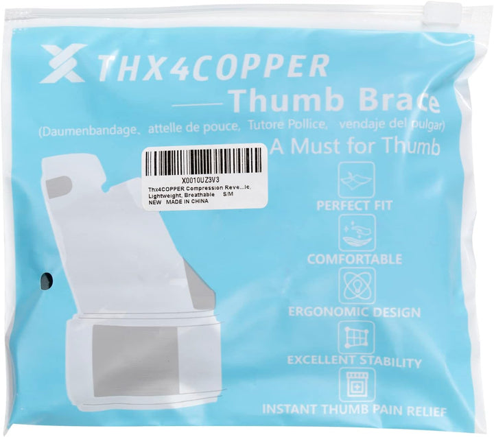 Reversible Thumb & Wrist Stabilizer Splint for Trigger Finger, Pain Relief, Arthritis, Tendonitis, Sprained, Carpal Tunnel, Breathable