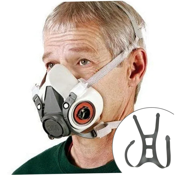 2Pcs Head Harness Strap Respirator Straps Safe Elastic Silicone Full Face Respirator Mask Straps Head Harness Assembly Respiratory Protection Replacement Part Mask