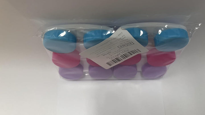 6 Packs Contact Lens Cases, Contact Lenses Holder Box with Left/Right Caps for Home Travel Outdoor