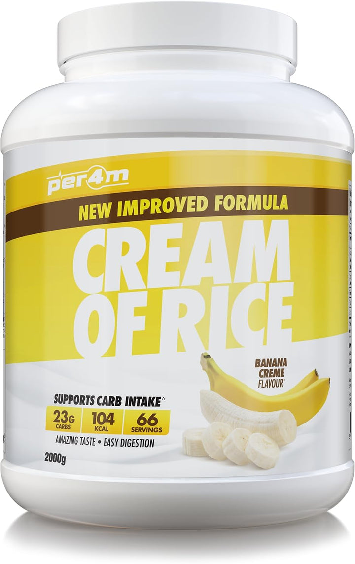 Protein Cream of Rice | Easy-To-Digest Complex Carbohydrate | Gluten-Free, Plant-Based Smooth Rice Porridge | Ideal Pre Post-Workout (2Kg, Chocolate Brownie Batter)