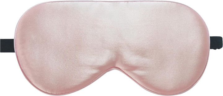 100% Natural Mulberry Silk Eye Mask for Sleeping with a Travel Pouch, Both Sides 19 Momme Organic Silk, Adjustable Sleep Eye Mask for Women, Green-Floral