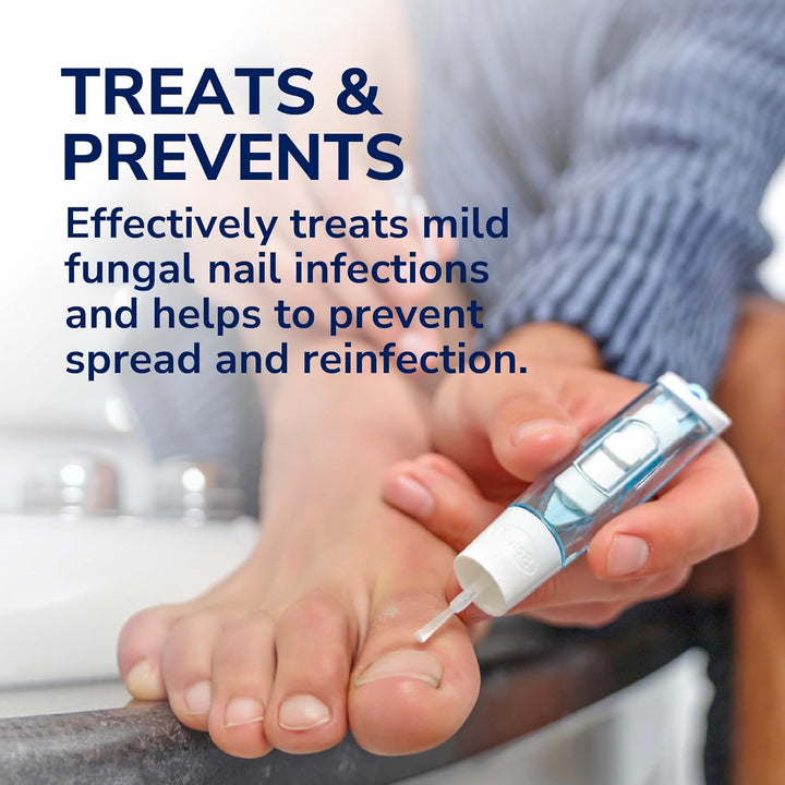Scholl 2-In-1 Fungal Nail Treat & Prevent Kit, 3.8Ml - Treats the Infection at Source, Fast-Drying Formula, Easy to Use, Clinically Proven Antifungal Treatment for Toenails, 5 Disposable Nail Files