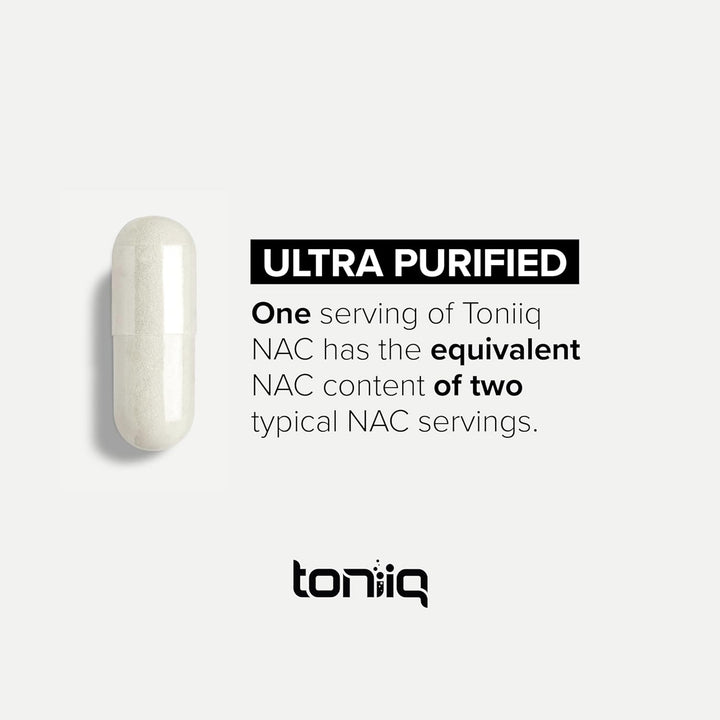 1300Mg NAC - 2 Month Supply - Min. 98%+ Tested Purity - Ultra High Strength Bioavailable NAC Cysteine Supplement - 120 Vegetarian N Acetyl Cysteine Capsules -Lab Tested TQ