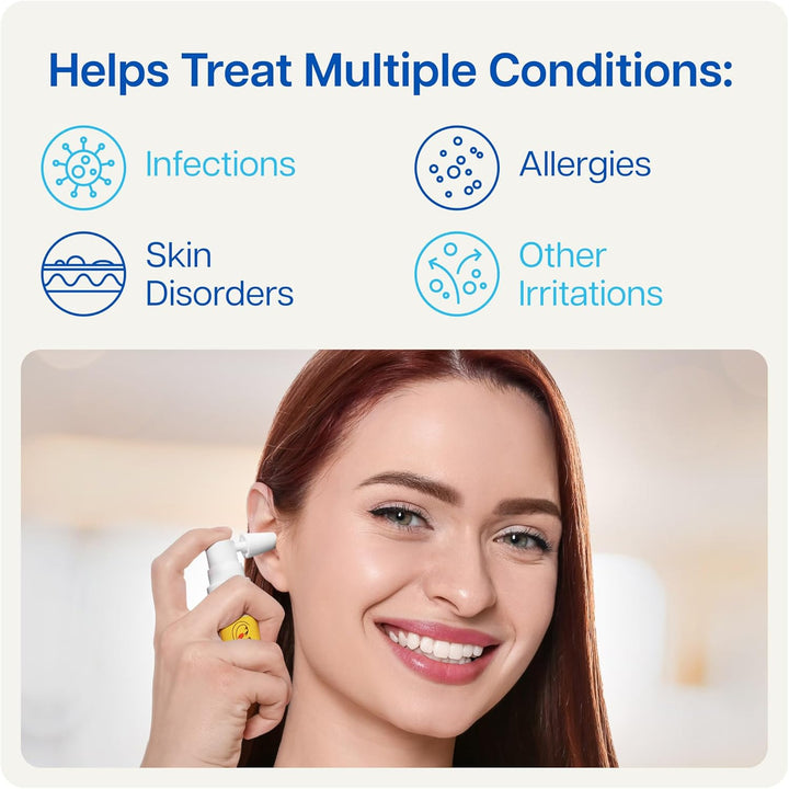Itchy Ears Remedy: Ear Cleaning and Itch Relief | Treats All Causes of Ear Itchiness | Jet Ear Spray for Eczema Treatment and Clogged Ear Relief | Ear Wax Remover & Ear Wash (15 ML)