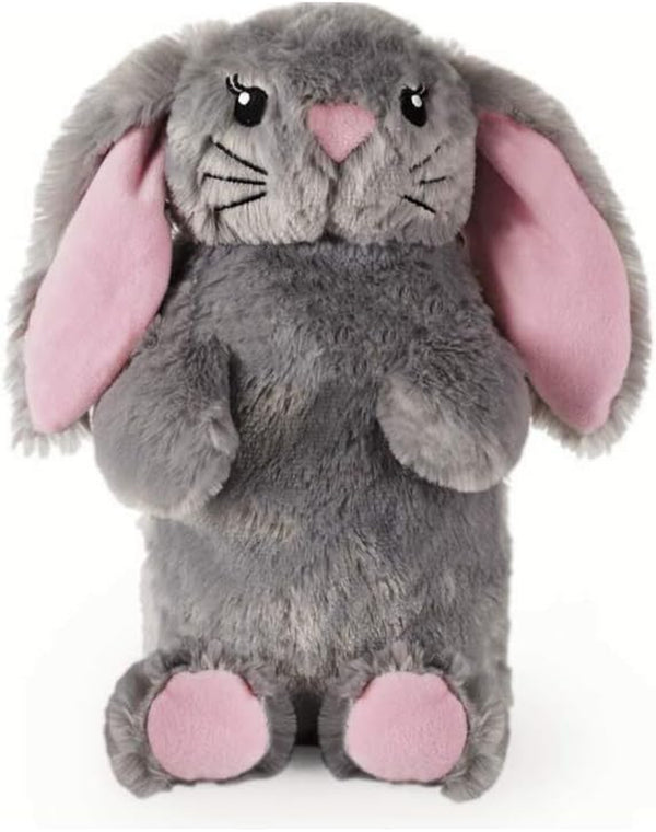 Deseo Bunny Hot Water Bottle in Luxurious Faux Fur (1 Litre) - Medium, Plush, Pink -