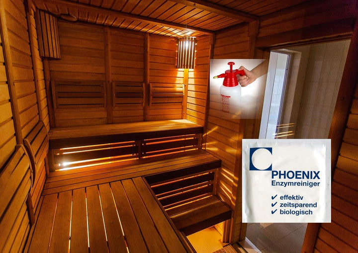 Sauna Cleaner Infrared Cabin Cleaner 1.0 - 1.5 Litres without Chemicals with Deep Effect, Germ and Bacteria Reducing