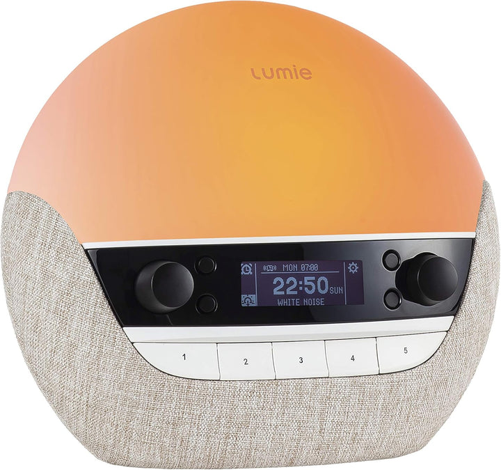 Bodyclock Luxe 700FM - Wake-Up Light with FM Radio, Bluetooth Speakers & Low-Blue Light for Sleep