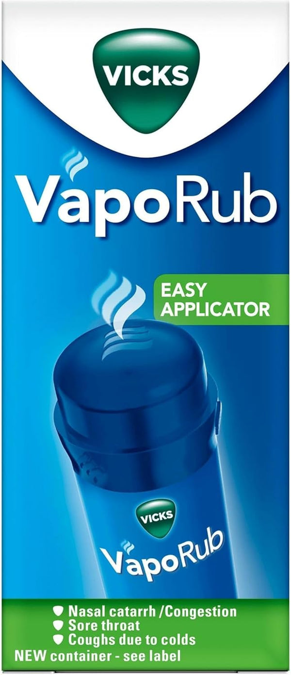 Vaporub'S with Easy Application, Twist and Apply on Chest for 4 Cold Symptom Relief