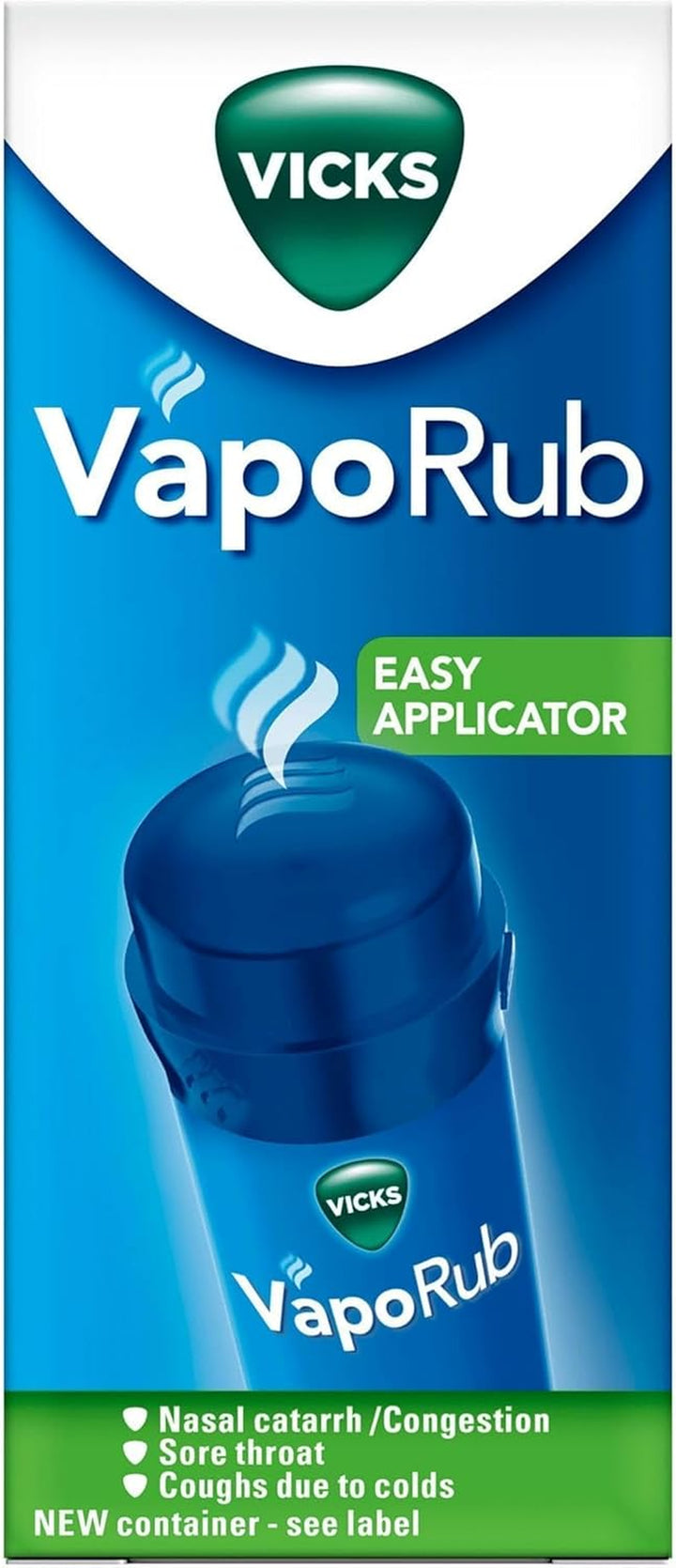 Vaporub'S with Easy Application, Twist and Apply on Chest for 4 Cold Symptom Relief