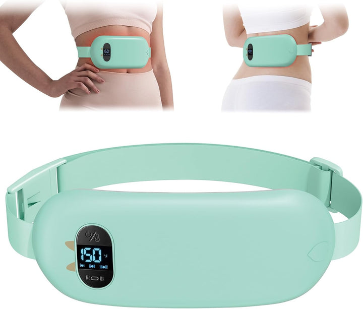 Heat Pad for Period Pain Relief, Upgraded 6 Heat Massage Modes Electric Fast Heating Pad for Lower Back Pain Cramp Heated Belt Menstrual Rechargeable USB Heating Pad Gifts for Women Girl Her Christmas