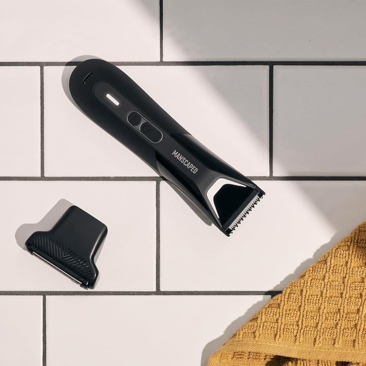 ® the Lawn Mower® 5.0 Ultra Groin & Body Hair Trimmer – Dual-Head Skinsafe® Trimmer & Foil Blades, Waterproof Wet/Dry Groomer, USB-C Rechargeable with Travel Case, Men’S Ball Shaver, Black