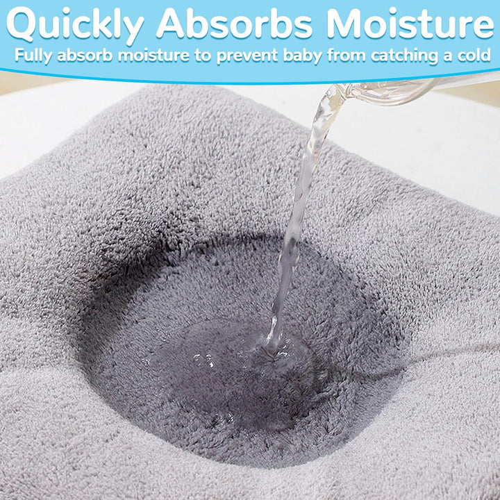 2 Pcs Hooded Baby Towel Set, 80 * 80 Cm Animal Design Baby Bath Towel, Baby Towel Super Absorbent, Animal Design Baby Bath Towels Absorbent, Baby Bath Towel Set for Baby Boys Girls Newborn