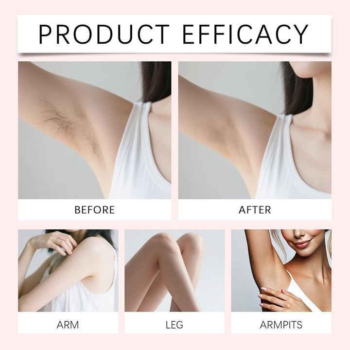 No Shave Hair Removal Cream, Suitable for Sensitive Skin, Fast and Gentle, Moisturizes and Nurtures Skin, Leaving It Soft and Protected after Hair Removal (2PC)