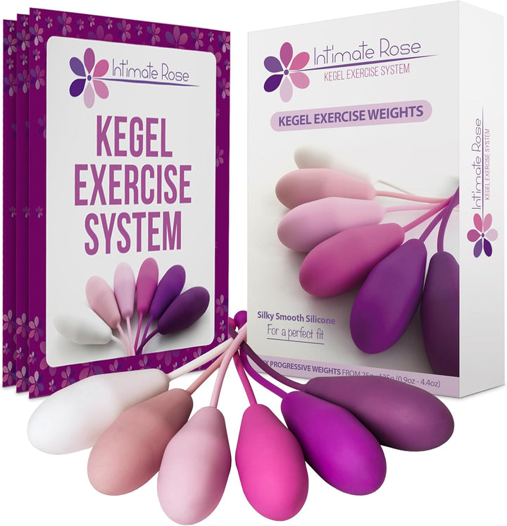 Kegel Balls for Women – Pelvic Floor Strengthener and Weights Exerciser for Tightening & Control - Set of 6 Silicone Kegel Devices for Women – Premium Trainer for Beginners & Advanced