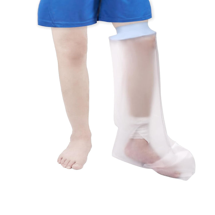Waterproof Cast Cover Leg Kids, Reusable Cast, Dressing and Bandage Cover, Watertight Protection for Short Leg, Knee, Foot, Ankle, Toes,48Cm