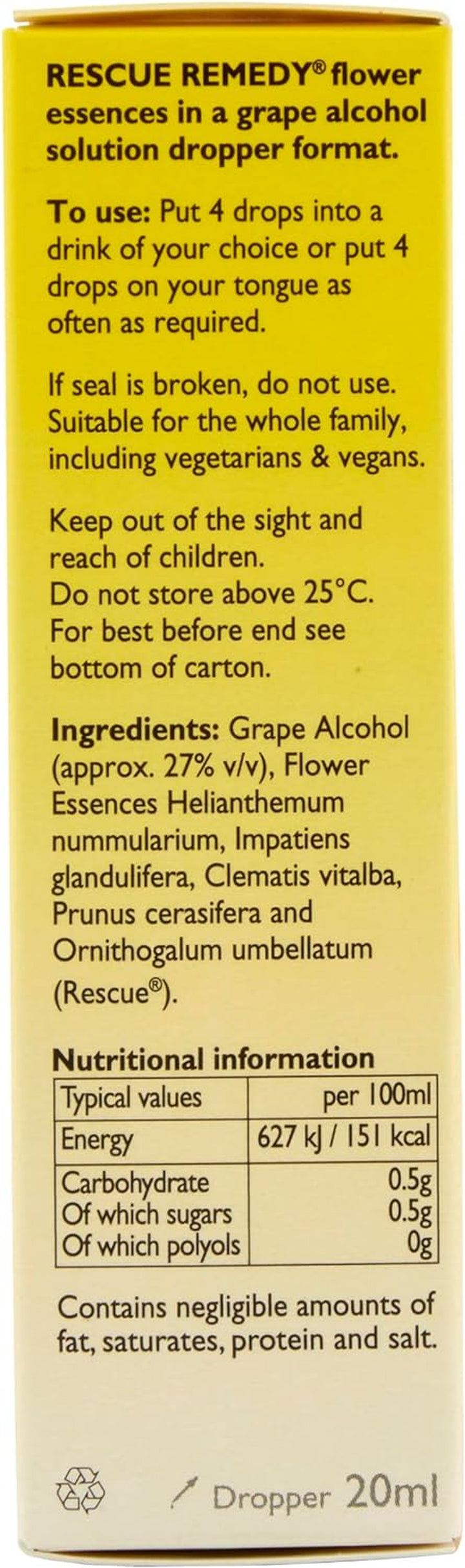 Remedy Dropper | Daily Support for Stressful Moments |  Original Flower Essences | Easy-To-Use 20Ml Dropper