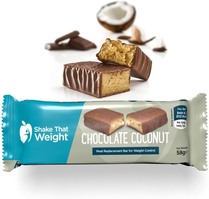 Meal Replacement Bar - Chocolate Peanut - 10 Bars - Meal Replacement Plan for Weight Loss - Very Low Calorie Diet - VLCD - High in Protein