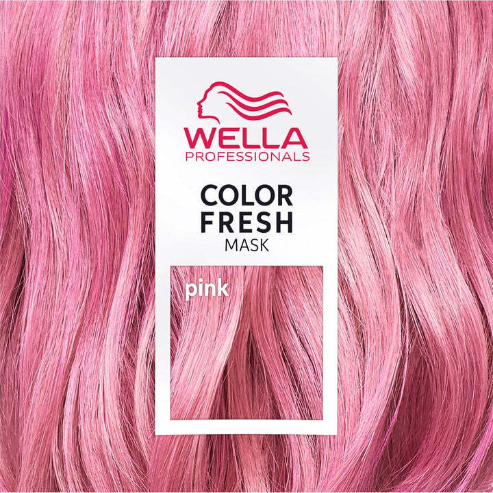 Pink Color Fresh Mask - Colour Depositing Hair Mask & Home Hair Gloss Treatment - Bright Pink Temporary Hair Dye with Avacado Oil (150Ml)