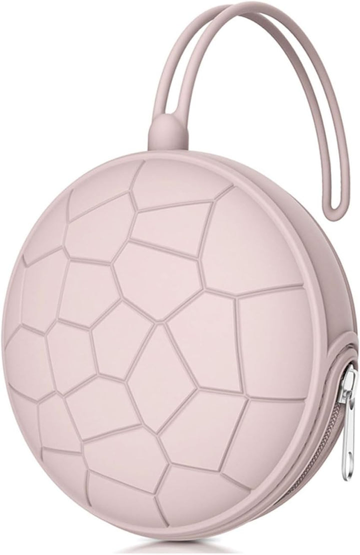 Dummy Holder Case Set,Bpa Free Silicone Pacifier Holder Pod,Dummy Storage Box,Portable Soother Pods for Baby Nappy Changing Bag Stroller,Travel,Home,Easy to Clean(Pink)