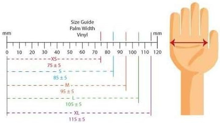 Clear Vinyl Gloves (Box of 100) (Medium)