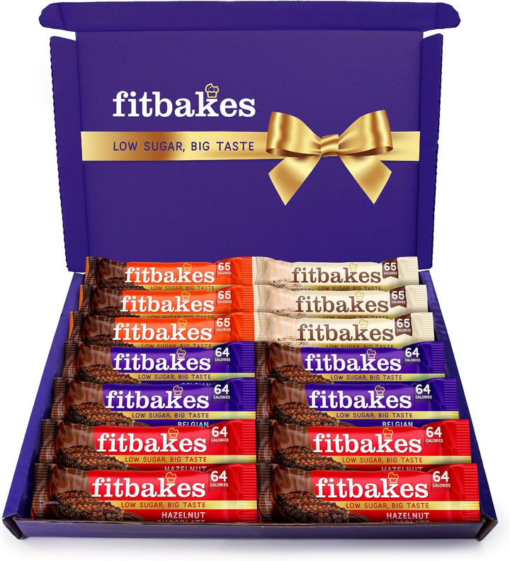 64 Calories Belgian Chocolate Mini Bars (12X19G) Diabetic Chocolate Keto Snack, 1 Net Carb Low Sugar Crunch Cake, Diabetic Sweets Biscuits, Low Calorie Snack, No Added Sugar, Fitbakes