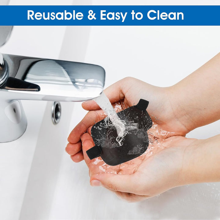 2Pcs Left Eye Patches for Adults,3D Adjustable Eyepatchs for Left Eye,Medical Eyepatch for Lazy Eye Amblyopia Strabismus or after Surgery (2Pcs Adjustable Buckle Style)