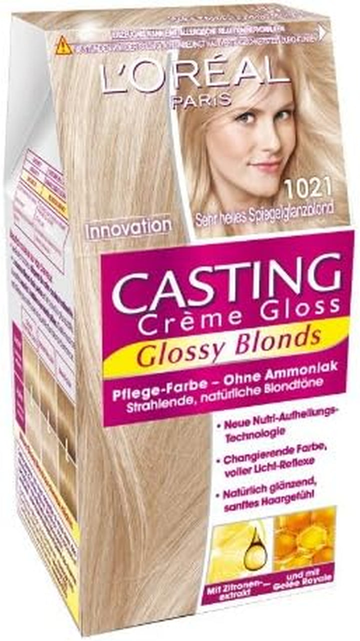 Casting Crème Gloss 600 Dark Blonde: This No-Ammonia, Semi-Permanent Hair Colour Lasts 32 Washes. Enjoy up to 3X Glossier, 4X Silkier, Visibly Healthier Hair with a Luminous Dark Blonde.