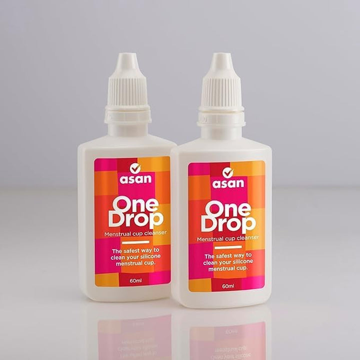 Onedrop Menstrual Cup Cleanser, 60 Ml | a Natural & Safe Way to Wash Your Cups | Portable Travel Bottle for Hygiene on the Go | Steriliser to Remove Odour & Stains | Eco-Friendly Period Product