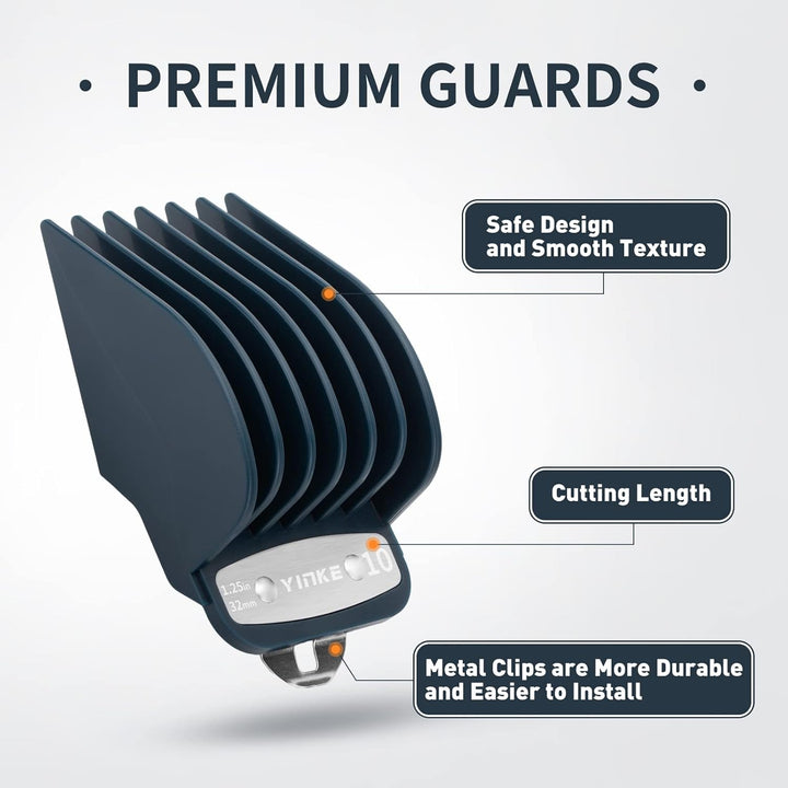 for Wahl Clipper Guards Set 10 12 16, Hair Clipper Guards for Wahl Senior Clippers with Metal Clip, 2 Inch/1.5 Inch/1.25 Inch in Length, Fits Most Cordless/Cord Wahl Clippers (Blue)