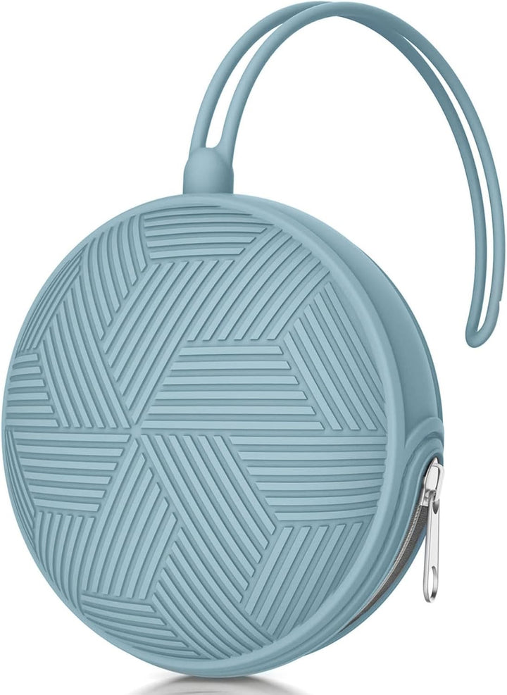 Dummy Holder Case Set,Bpa Free Silicone Pacifier Holder Pod,Dummy Storage Box,Portable Soother Pods for Baby Nappy Changing Bag Stroller,Travel,Home,Easy to Clean(Pink)