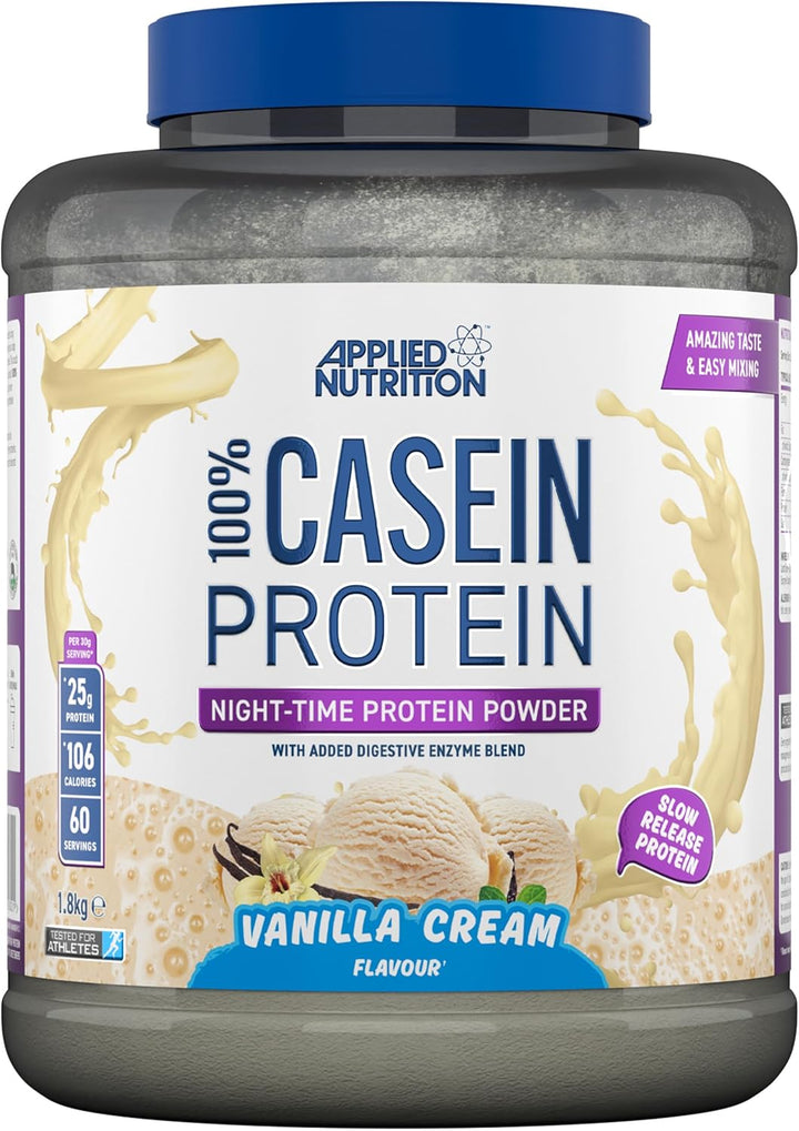 Casein Protein Powder - Micellar Casein Supplement, Slow Release Protein (900G - 30 Servings) (Chocolate Cream) Casein protein, Slow-digesting protein, Protein supplement, Protein powder, Muscle recovery protein, Fitness protein, High protein, Natural pro