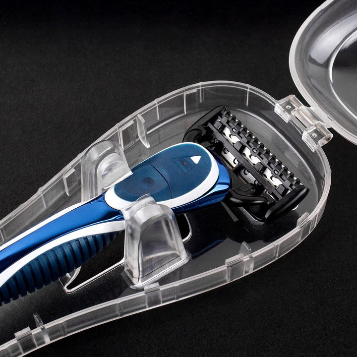 Portable Travel Razor Protector Case for Manual Razor System (6.41" X 2.4" X 1.18"), 1PC