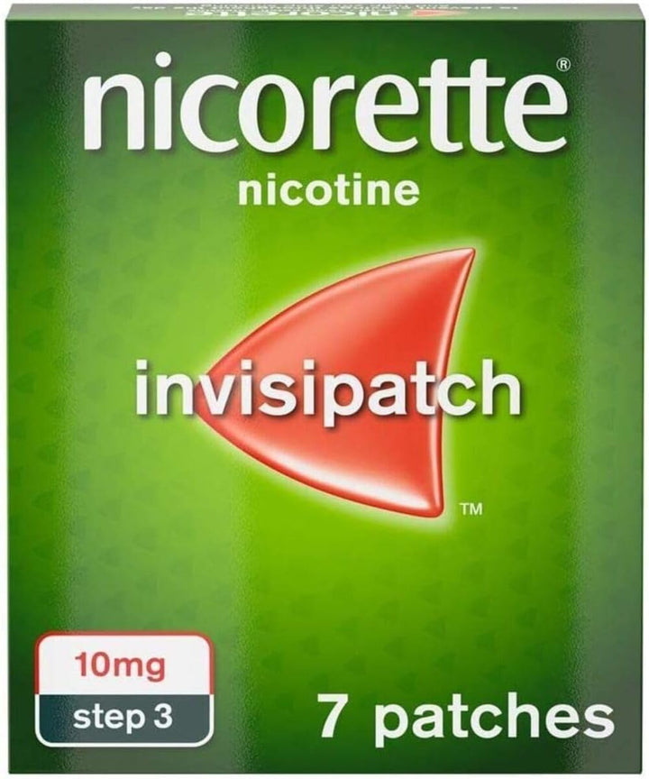 Invisipatch, Nicotine Patches Step 3, 10Mg, 7 Count, Effective and Discreet Stop Smoking and Stop Vaping Aid, Nicotine Patches to Beat Cravings & Withdrawal Symptoms (Quit Smoking or Vaping)