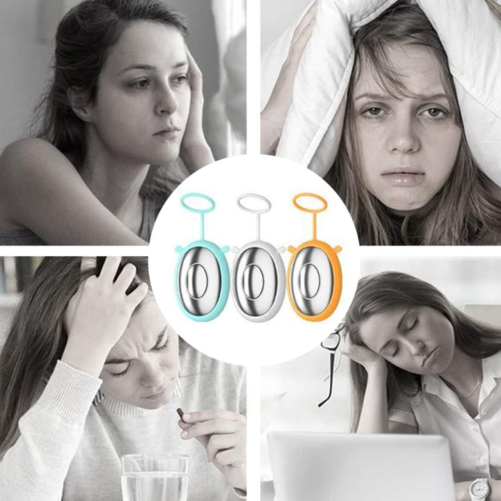 Sleep Aid Device Handheld Sleeping Device Anxiety Relief Sleep Instrument Deep Sleep Physical Massage Aid Sleep Device for Insomnia Yellow