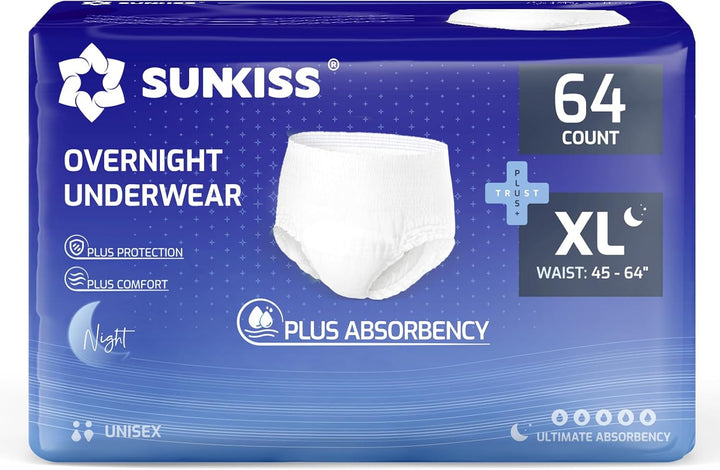 Trustplus Incontinence Pants for Men and Women, Adult Pull Ups, Disposable Protective Underwear, Maximum Absorbency, Odour Control, Large, 16 Count