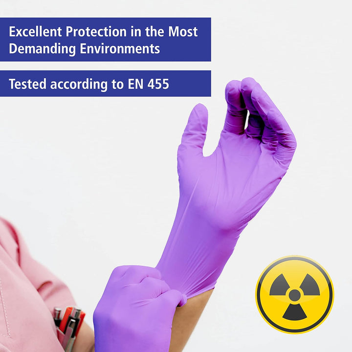 Nitrile® Violaexamination Glove in Pure Nitrile Violet Powderfree Medium (7-75)