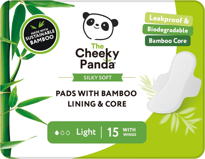 Organic Sanitary Towels for Women – Heavy Flow – 12 Organic Pads per Pack - with Bamboo Pads and Core