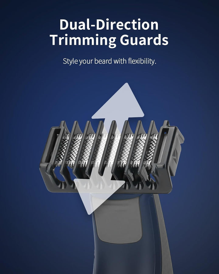 Guard Combs Bi-Directional Attachments Kit - 4 Combs of 1/2/3/5 Mm Compatible with O Blade QP2824 QP2734 QP25XX QP26XX Pro 360 Series Electric Shaver Accessory