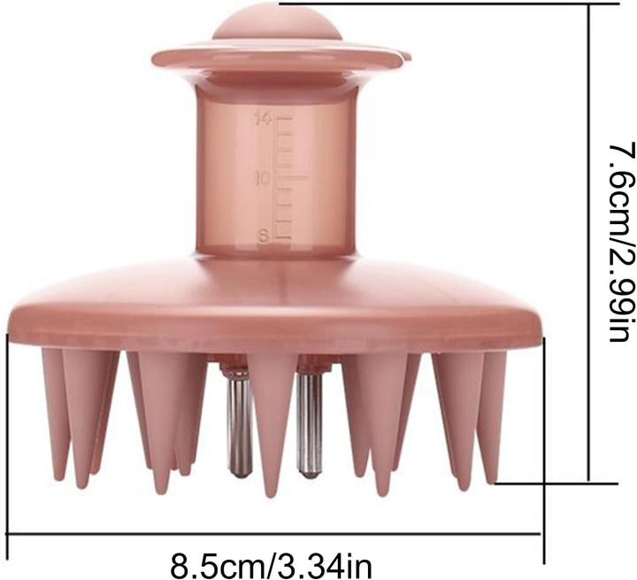 Hair Oil Applicator - Silicone Root Comb Applicator | 3.3 Inch Squeeze Hair Oils | Massage Basting Comb Dispenser Follicle Care Root Brush for Healthy Loss