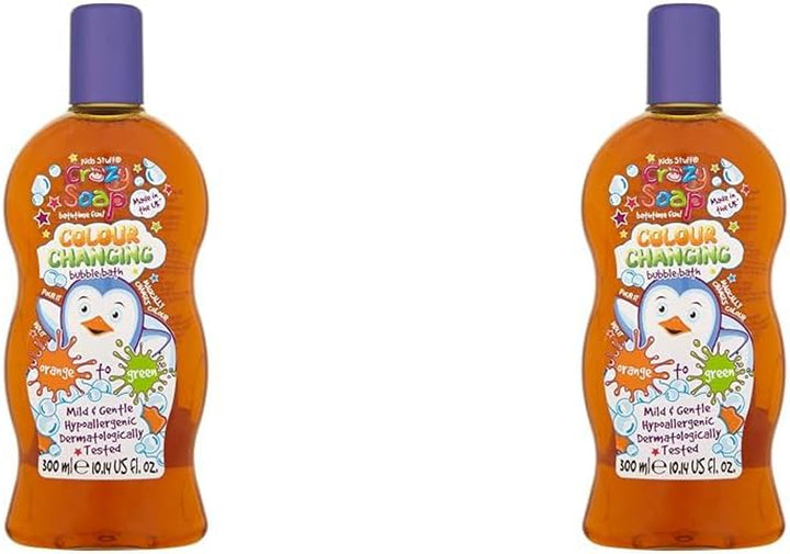 Pink Sparkling Bubble Bath | Kids Bubble Bath with Strawberry Swirl Scent | Turns Water Pink & Sparkling for Bathtime Fun | Dermatologically Tested | Mild & Gentle on Skin | Vegan | 300Ml